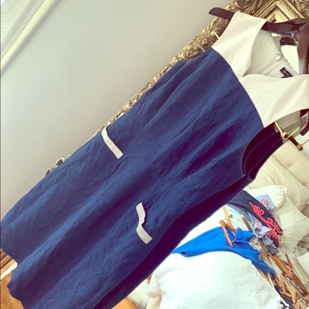 Brooks brother’s linen navy dress size 4